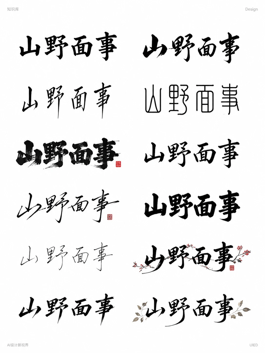 超级好用！书法字体设计skill！
