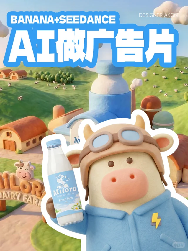轻松做出粘土风的AI广告视频