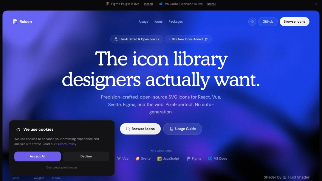 Reicon:开源图标库