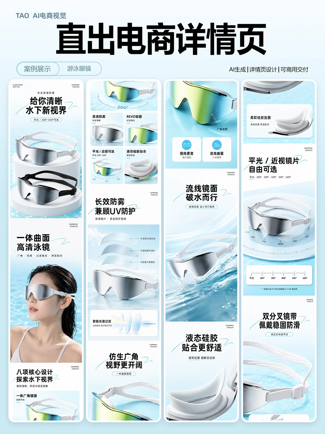 泳镜详情页，AI最容易写错这个