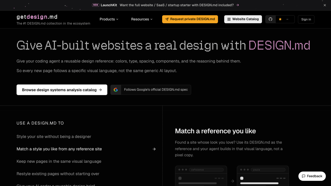 getdesign.md:给 AI 建站工作流补一层可复用设计语言