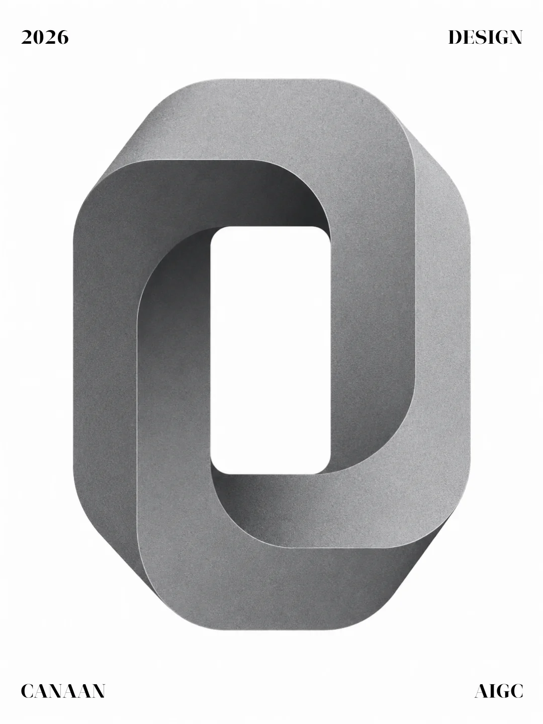 灰色立体数字