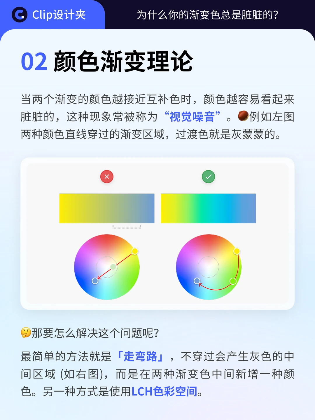 渐变色总是脏脏的，原因找到了！