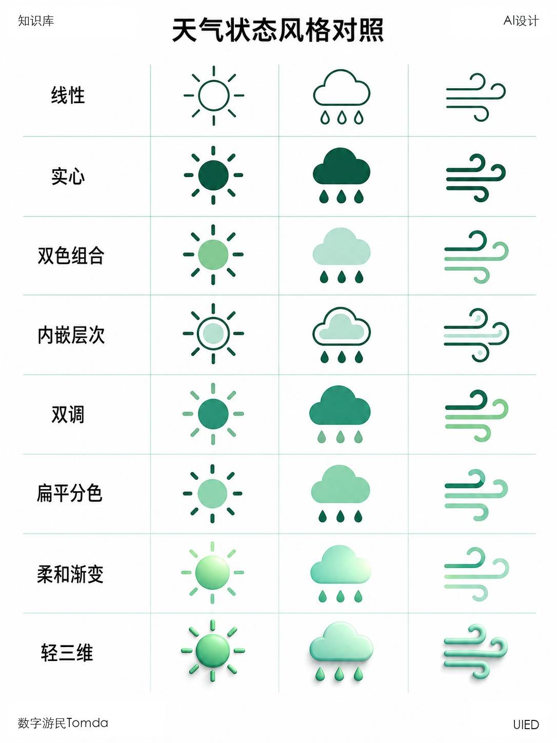 天气状态风格对照