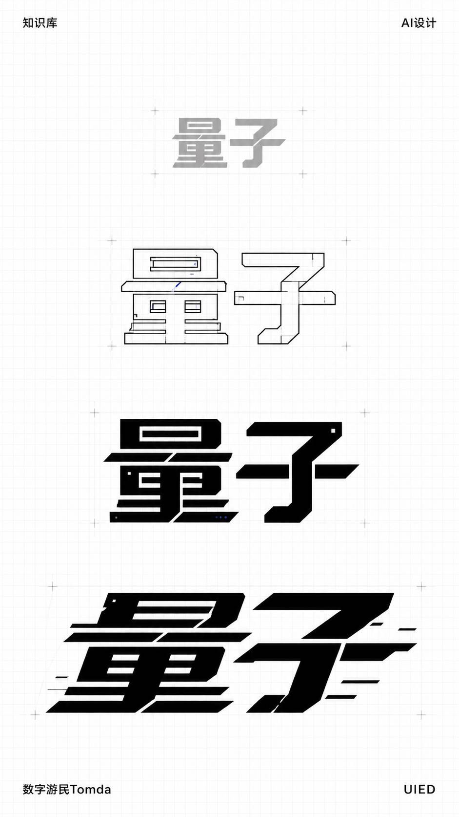 量子|机械切角字形推演