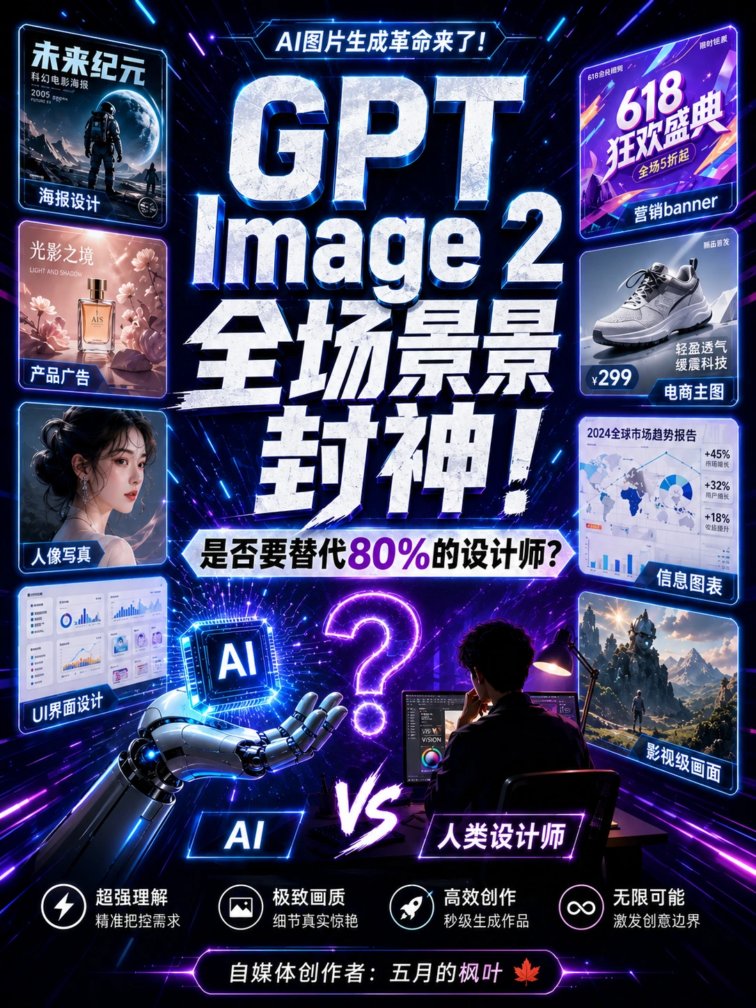 GPT Image 2全场景封神！是否要替代80%的设计师？