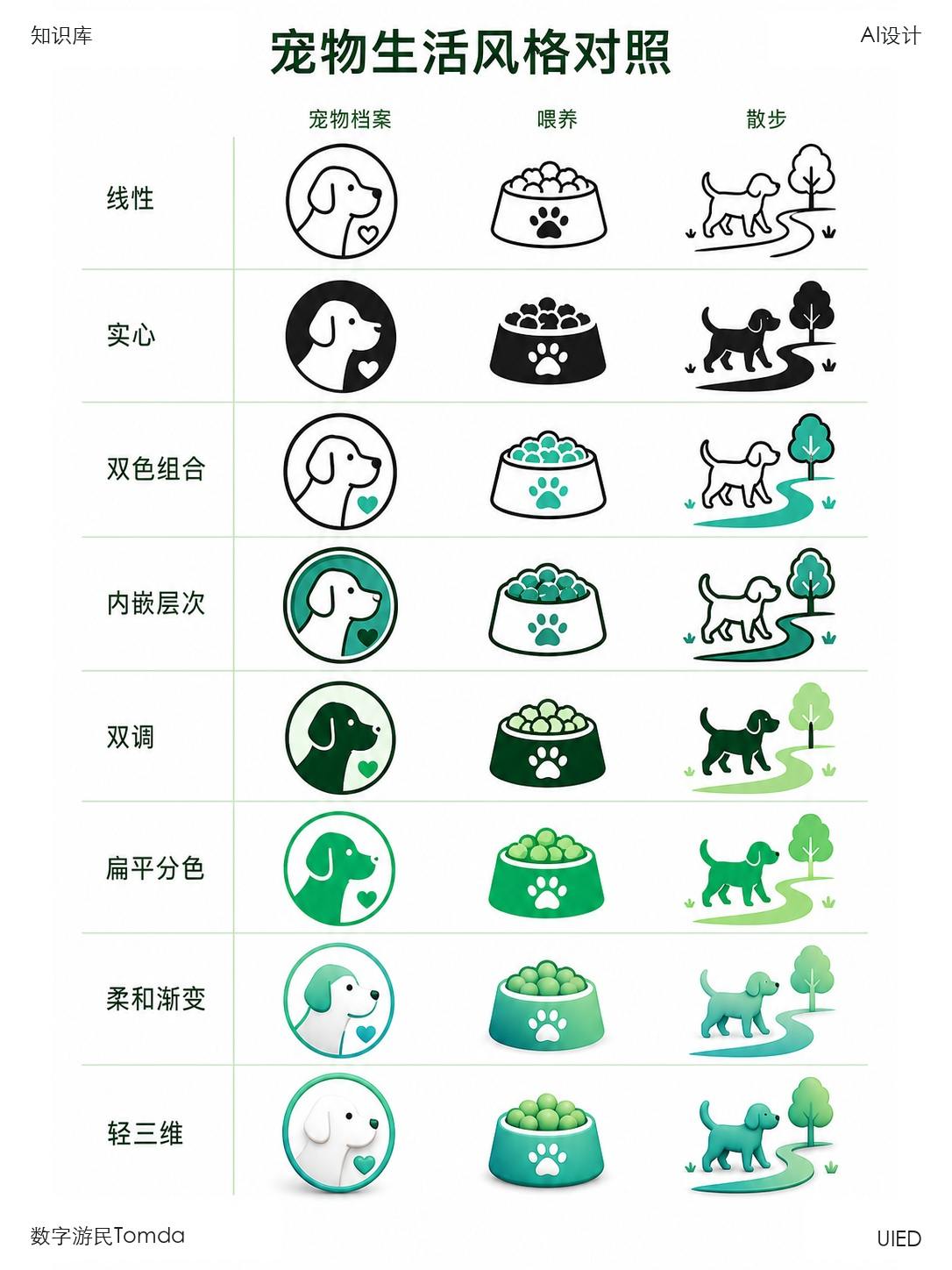 宠物生活风格对照