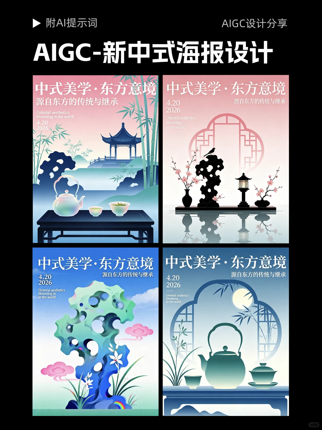 AI 直出｜新中式海报✅