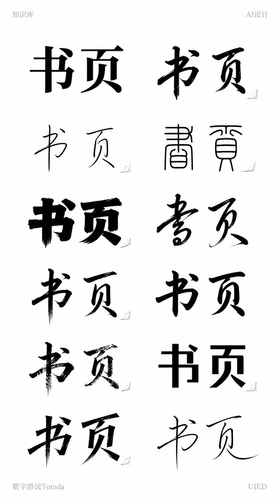 书页｜书店主题字形探索