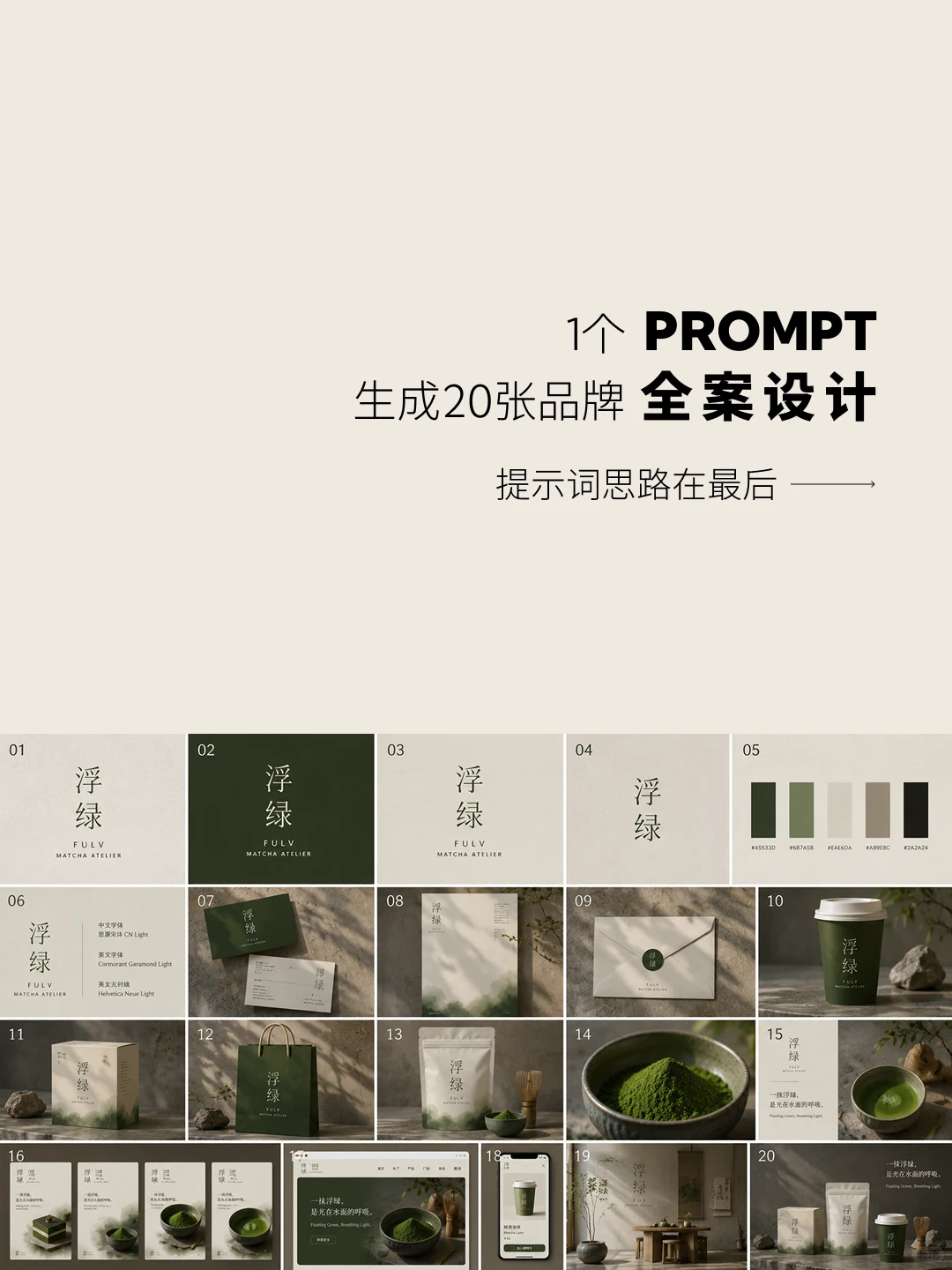 新手必看!1条指令搞定全套品牌设计