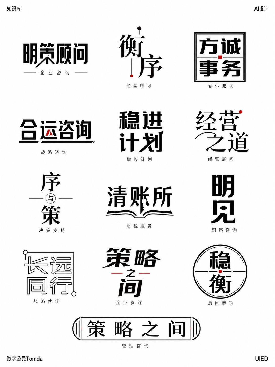 专业咨询字标墙