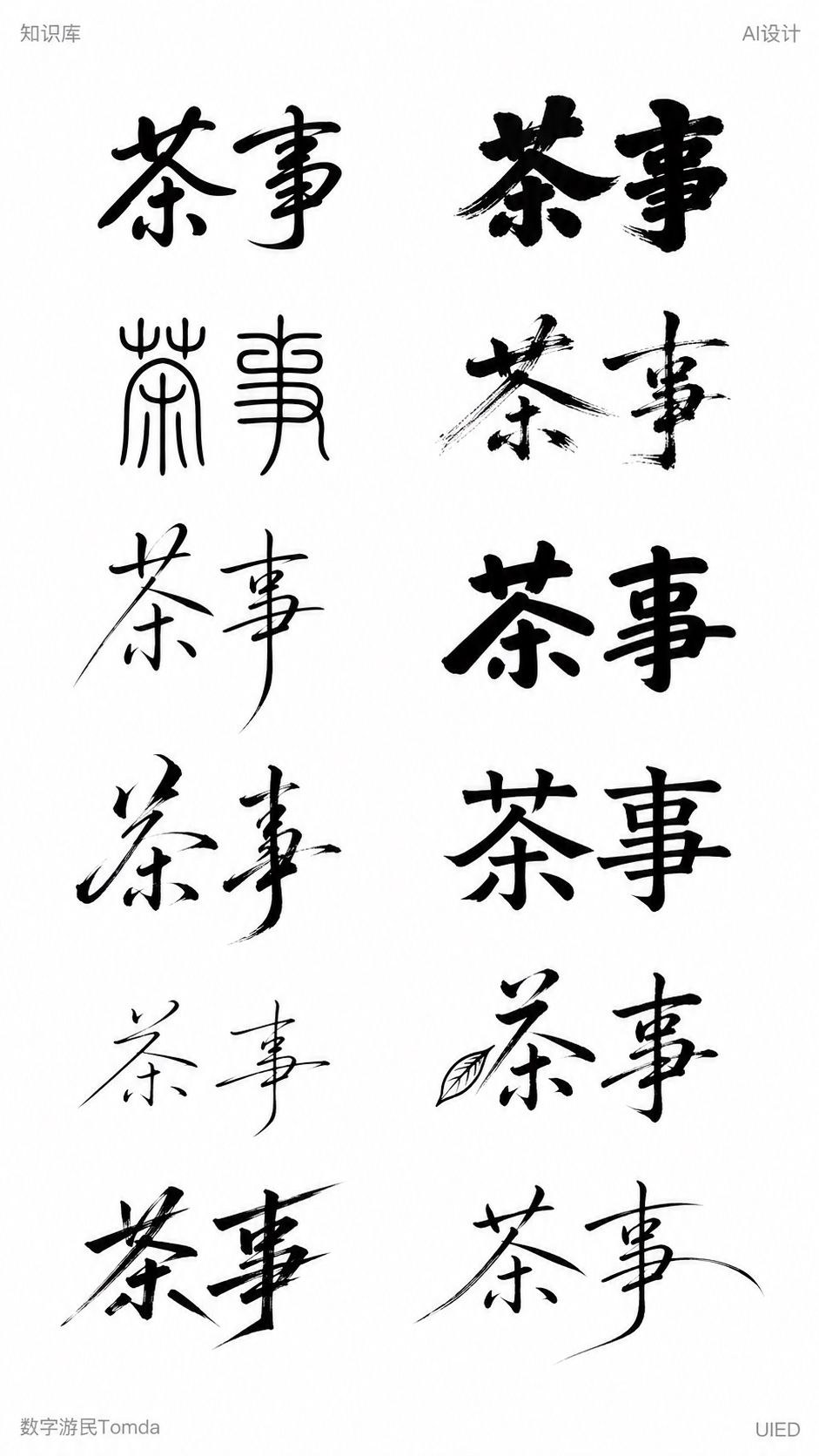 茶事｜餐饮招牌字形探索
