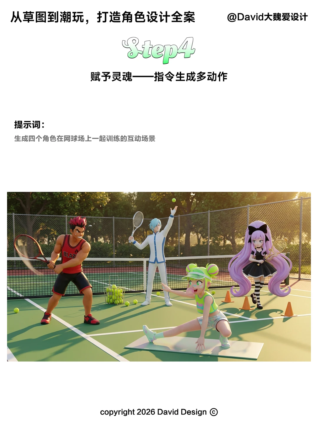 （附提示词）从草图到潮玩打造角色设计全案