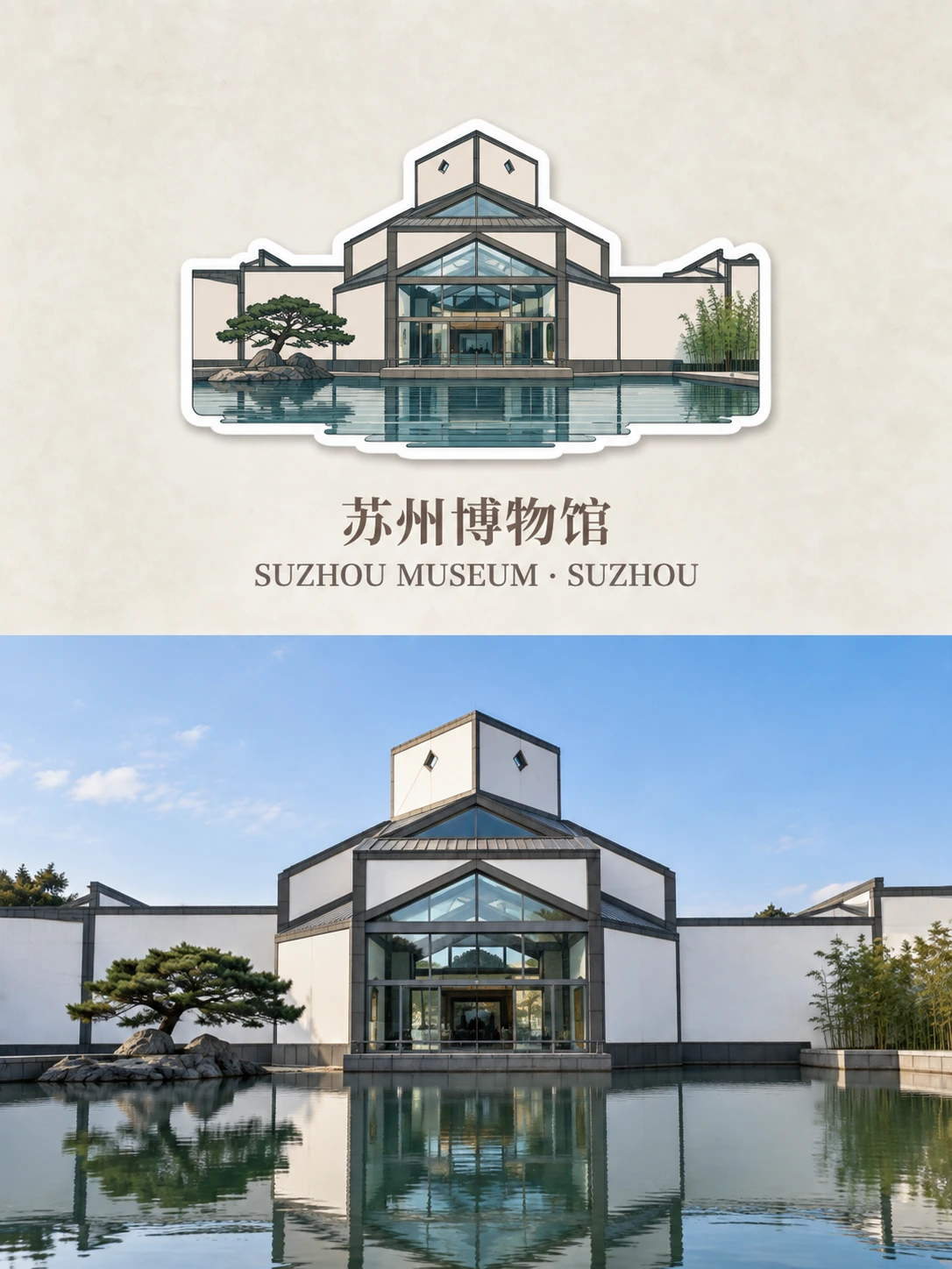 把建筑照片做成旅行纪念卡，太出片了