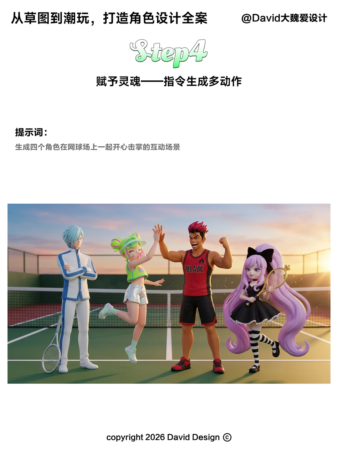 （附提示词）从草图到潮玩打造角色设计全案