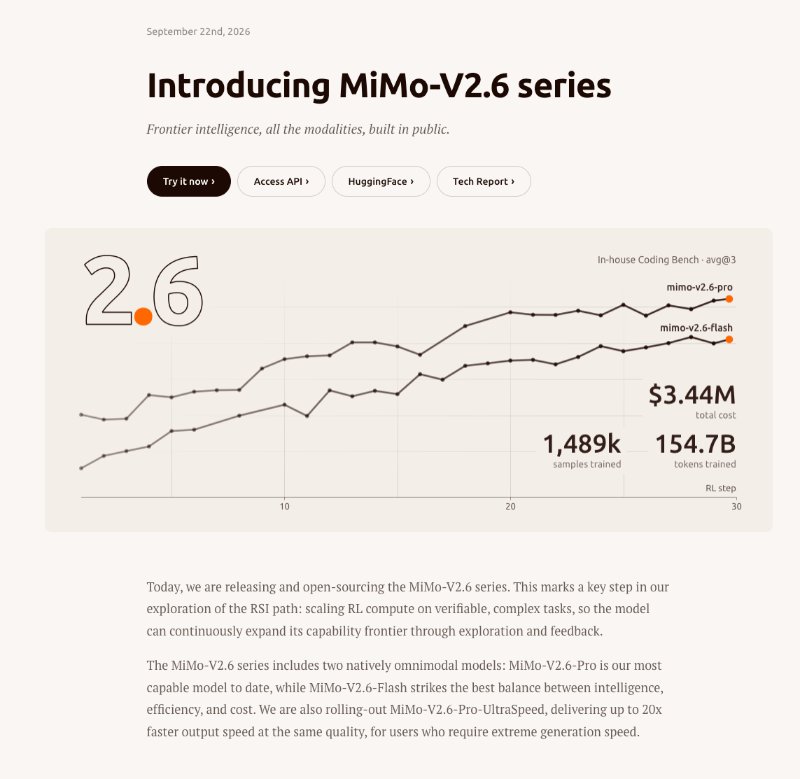 小米 MiMo-V2.6-Pro 杀回 Code Arena：首测冲进前十，仍稳居 MIT 开放权重前三