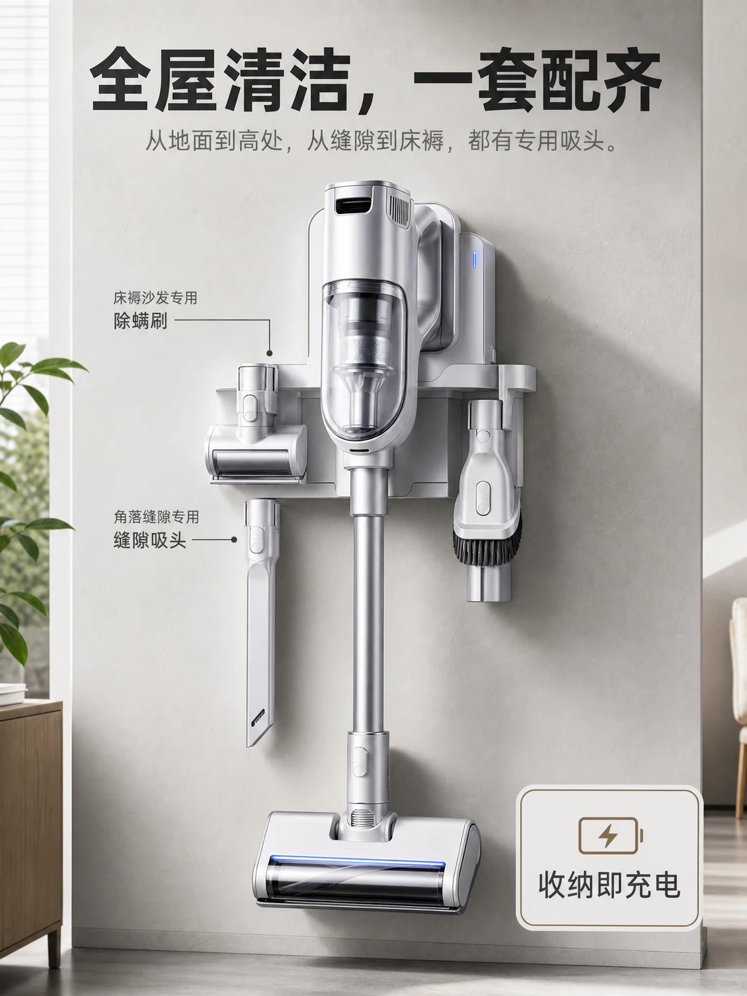 吸尘器海报不用花钱拍了 AI3秒出图！！