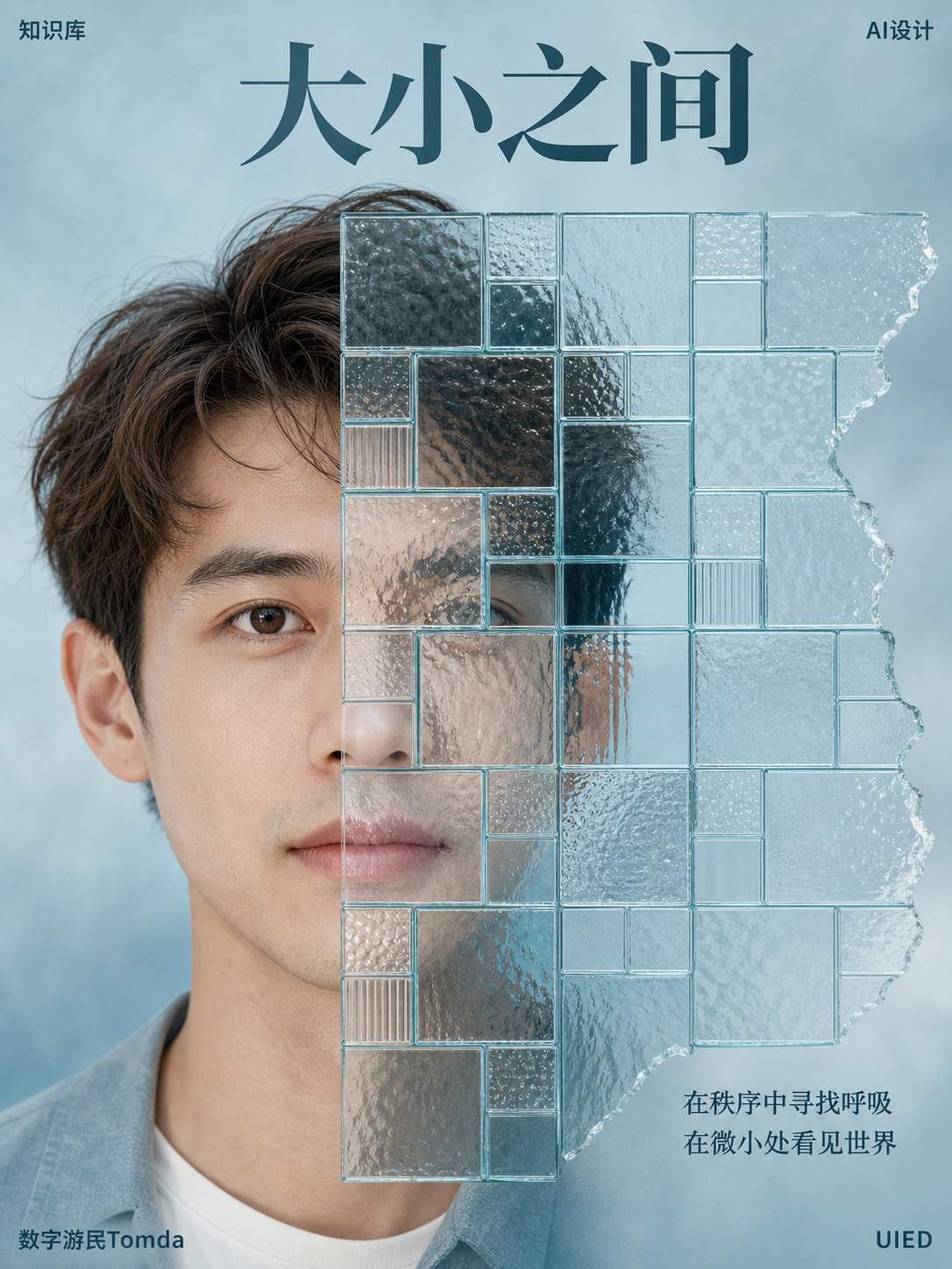 大小棋盘折射肖像