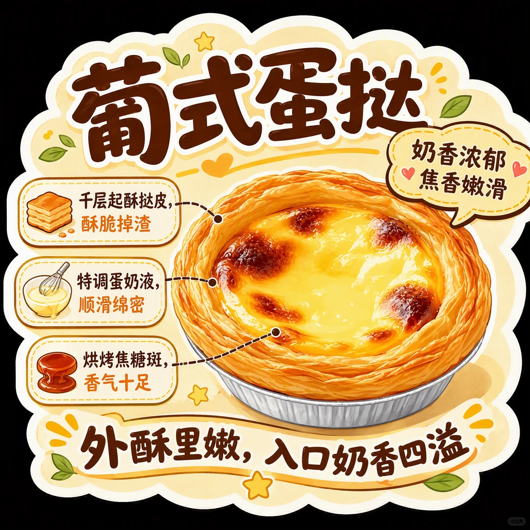 如何用AI做烘焙标签异形卡 （附提示词）