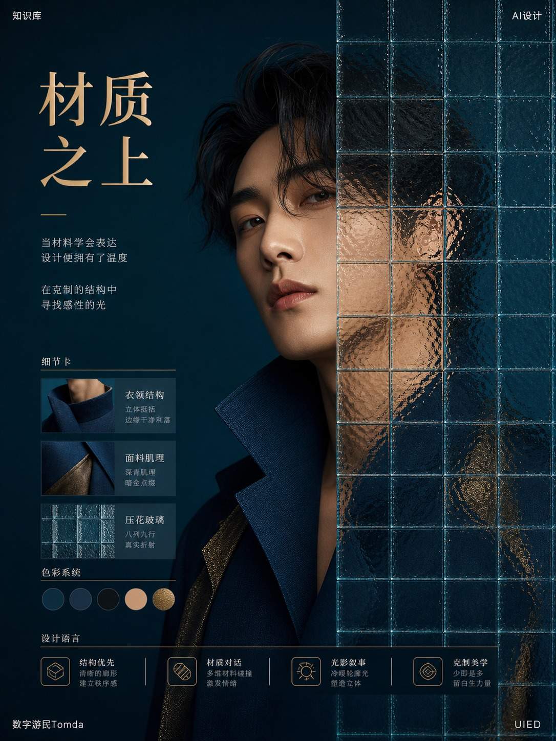 时装造型玻璃封面