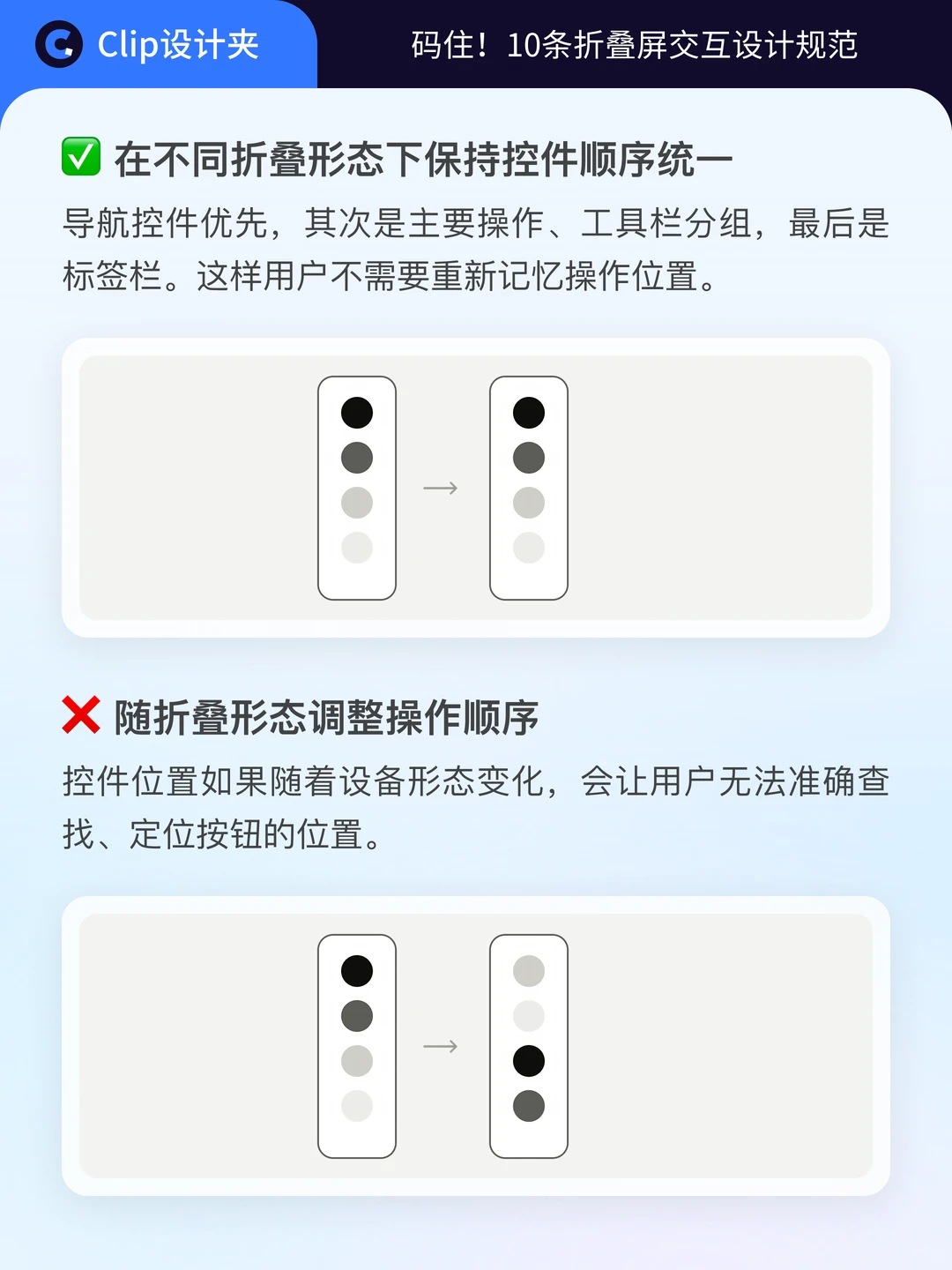 10条折叠屏交互设计规范
