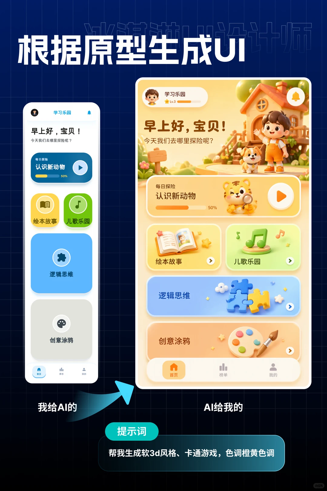 惊呆！AI生成全套UI，设计师要失业了？