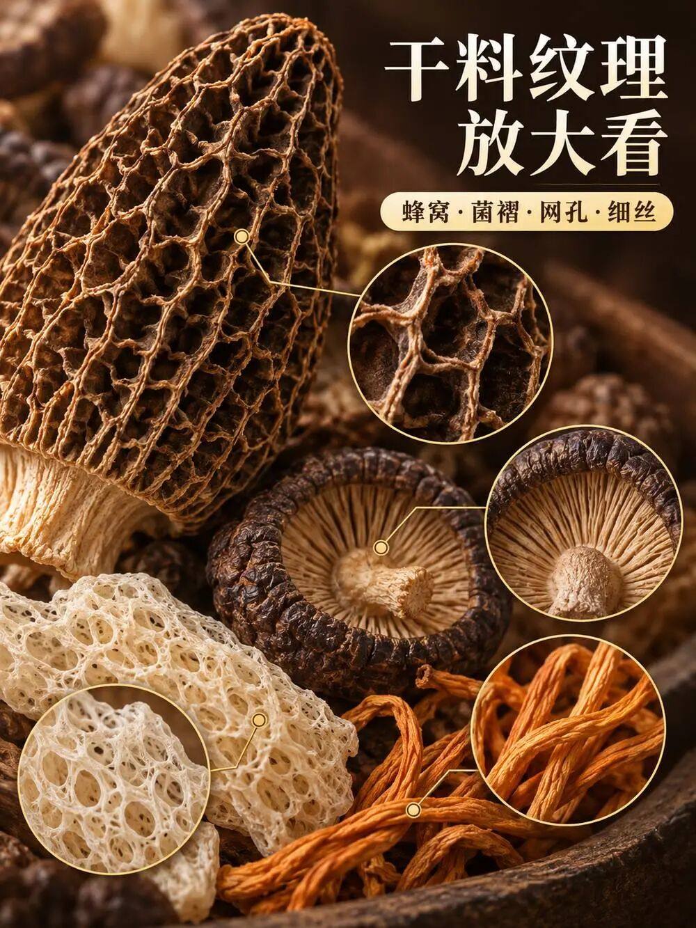 第四屏：干料纹理放大看