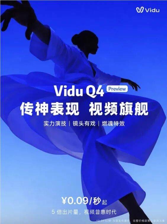 生数科技把 AI 视频拉到 4K 了:Vidu Q4 Preview 一次可喂 15 张图、3 段声音