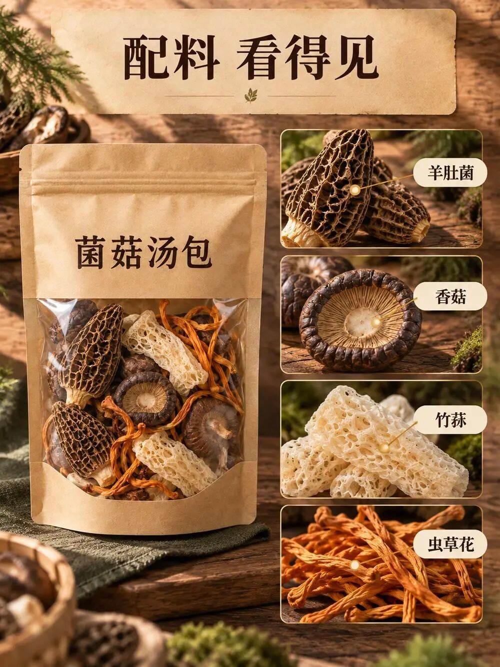 第二屏：配料看得见