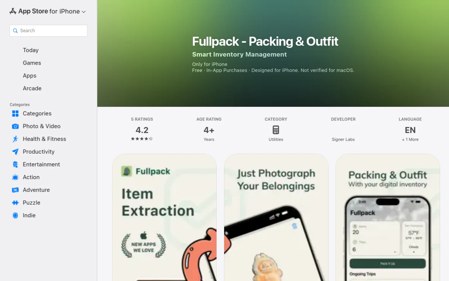 Fullpack官网截图