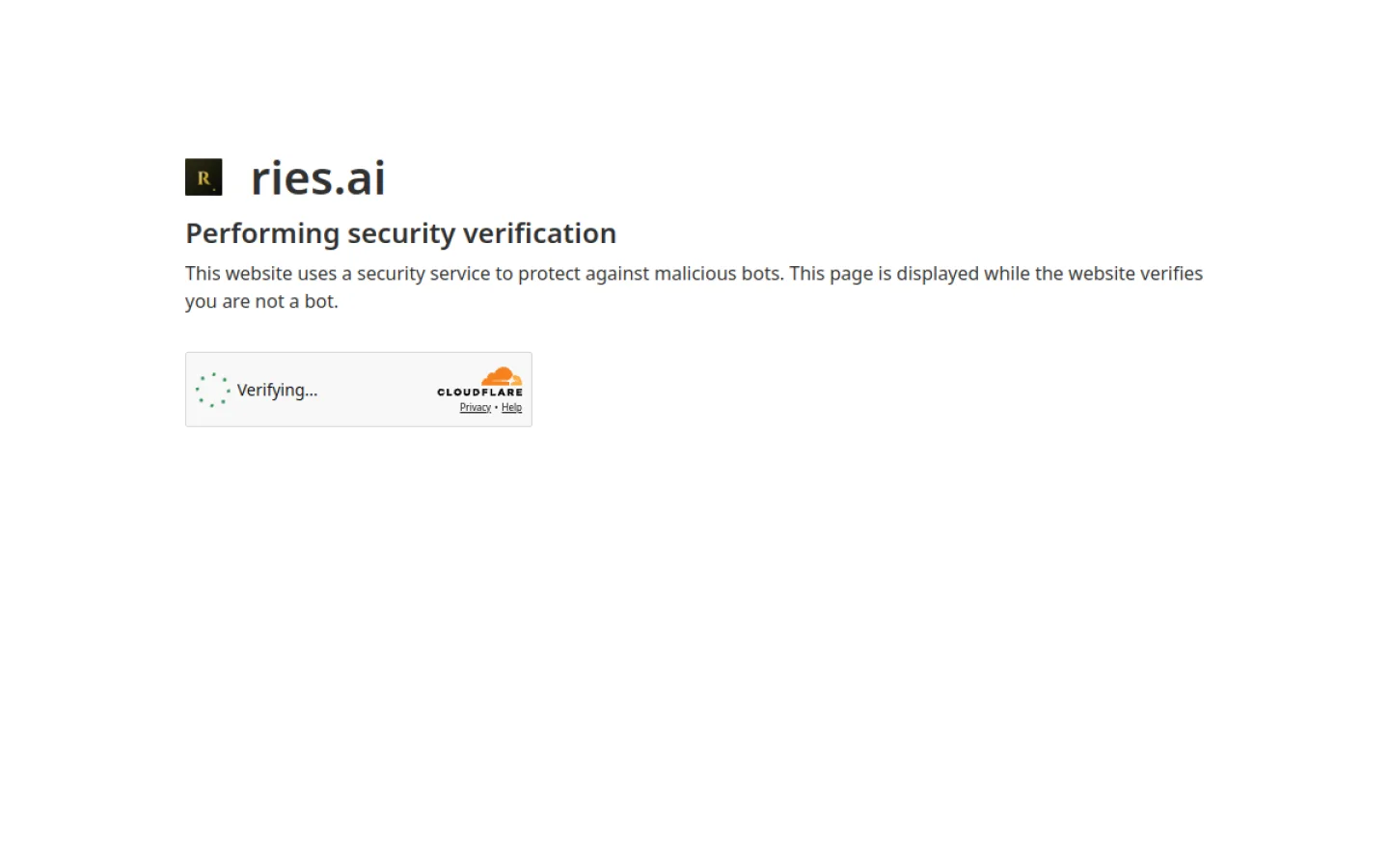 Ries AI官网截图
