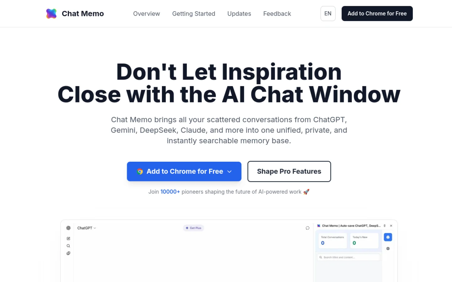 Chat Memo官网截图