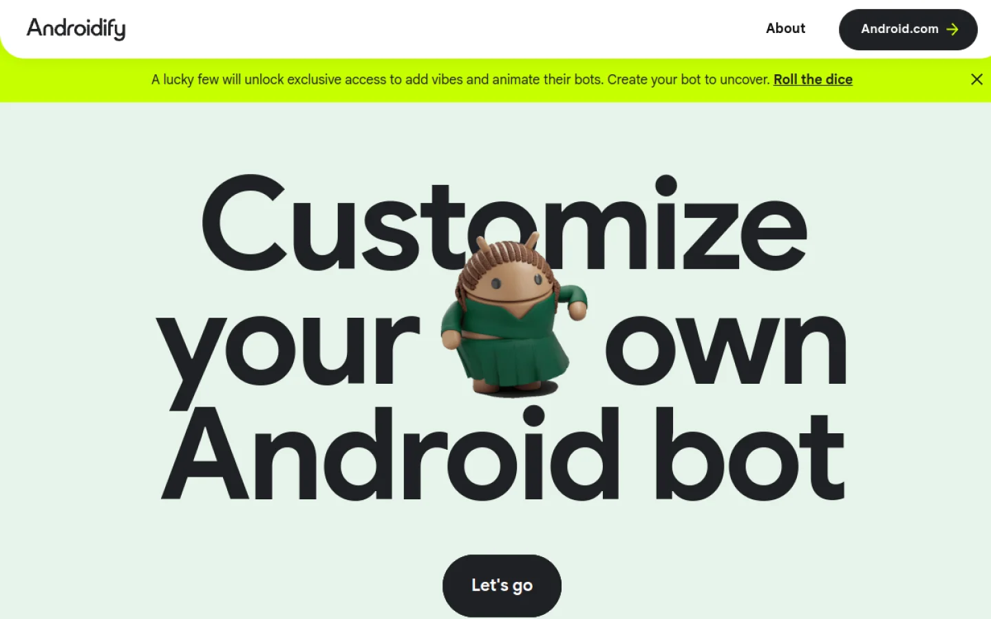 Androidify官网截图