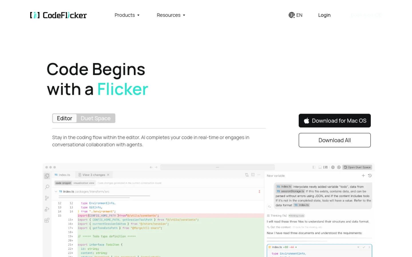 CodeFlicker官网截图