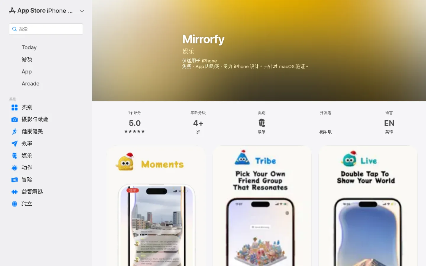 Mirrorfy官网截图