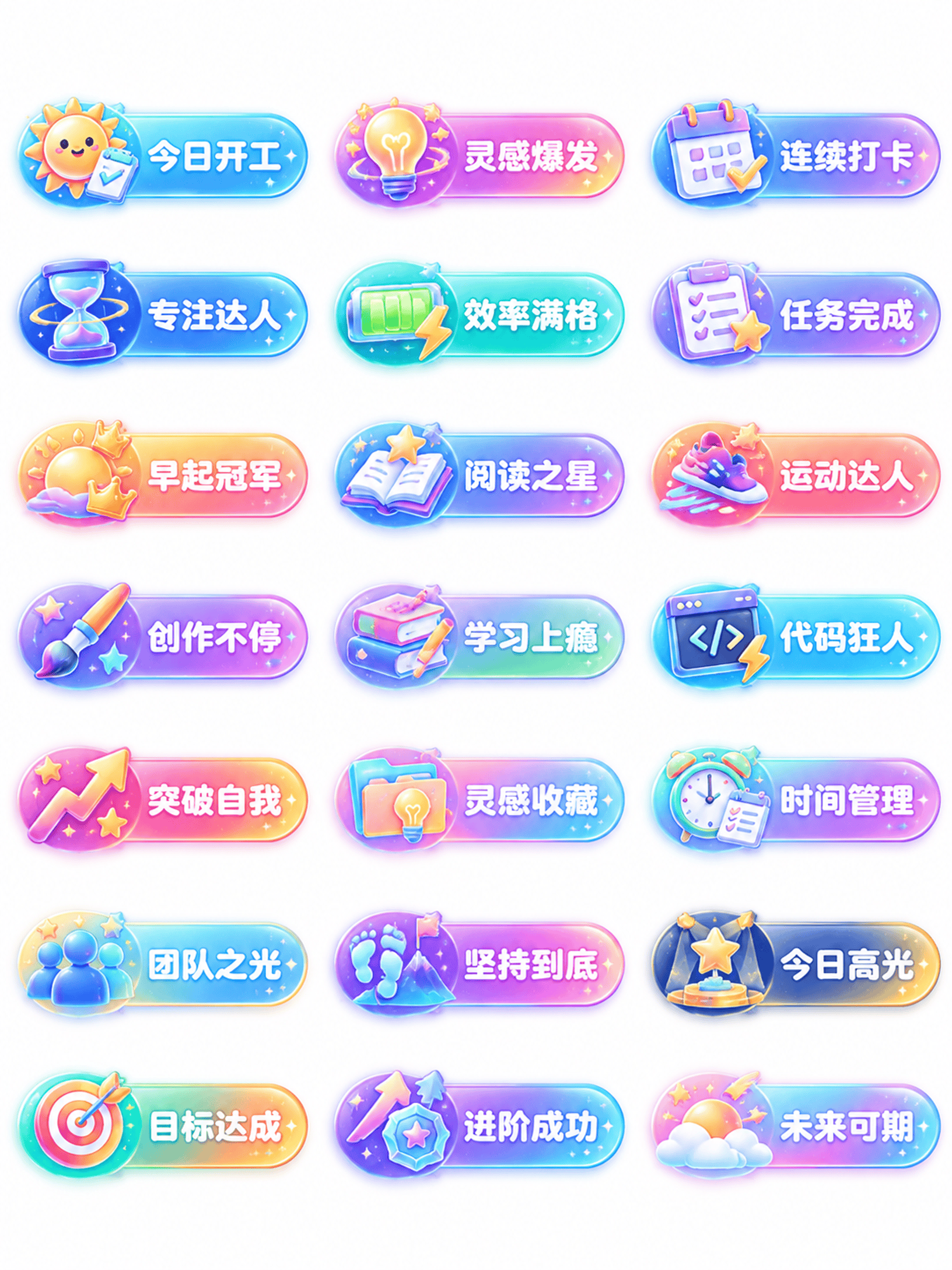 设计一张“成长成就与AI创作者”主题的梦