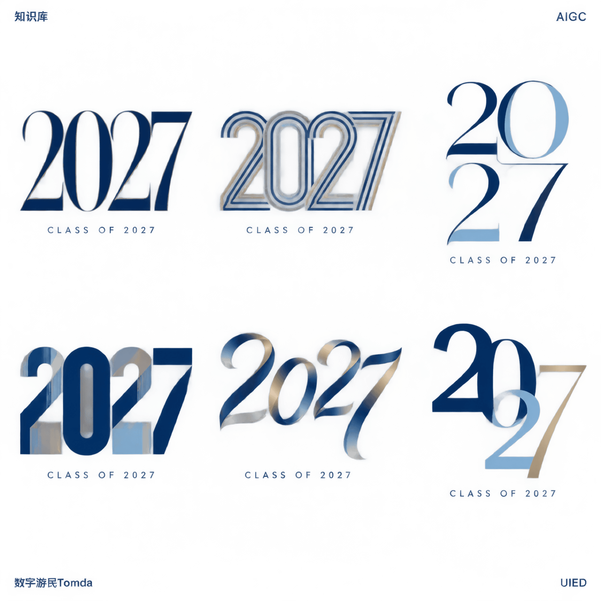 2027毕业季创意字体设计作品集,1:1