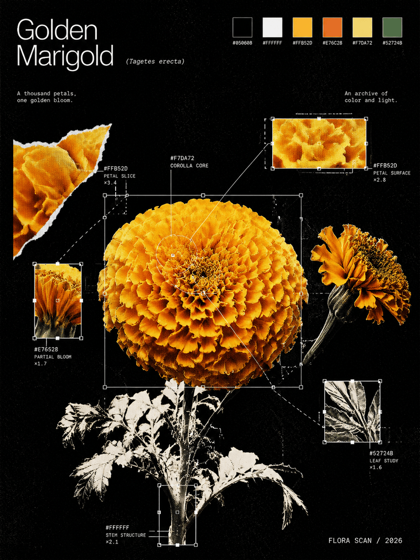 创作一张“Golden Marigold