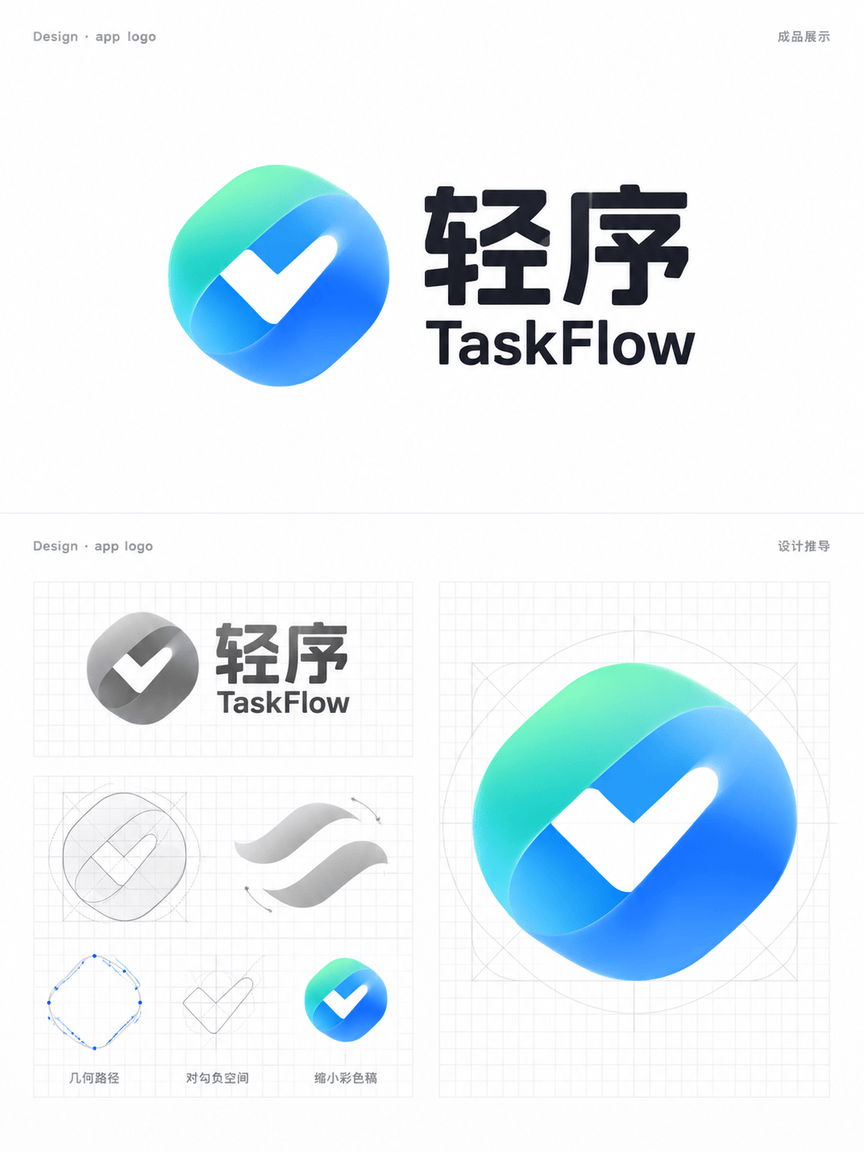 设计一张“轻序 TaskFlow”原创任