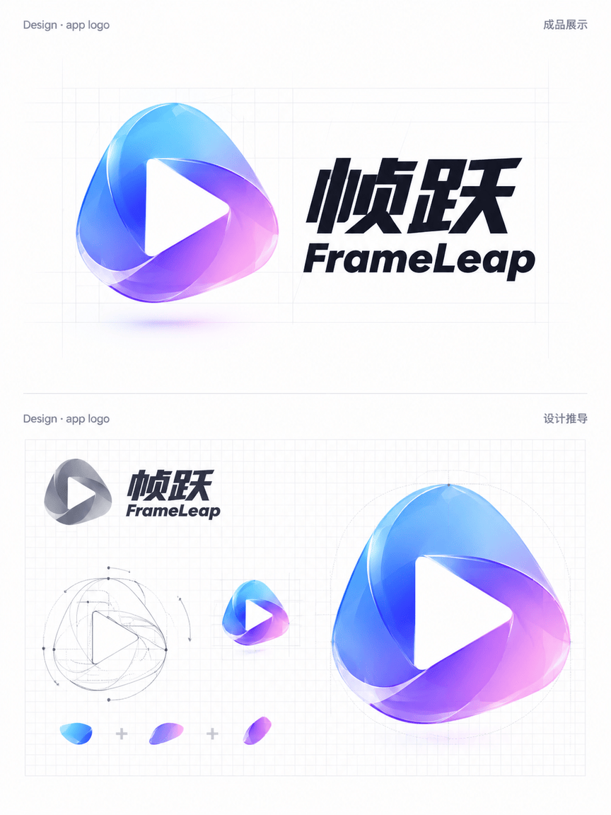 设计一张“帧跃 FrameLeap”原创