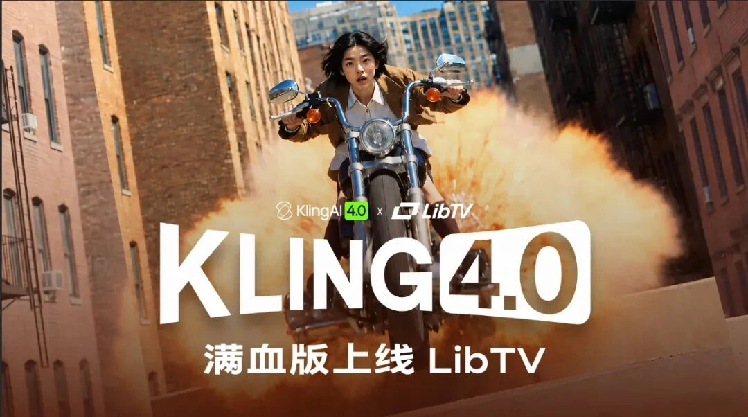 Kling 4.0 满血版正式上线 LibTV！ 配图 1