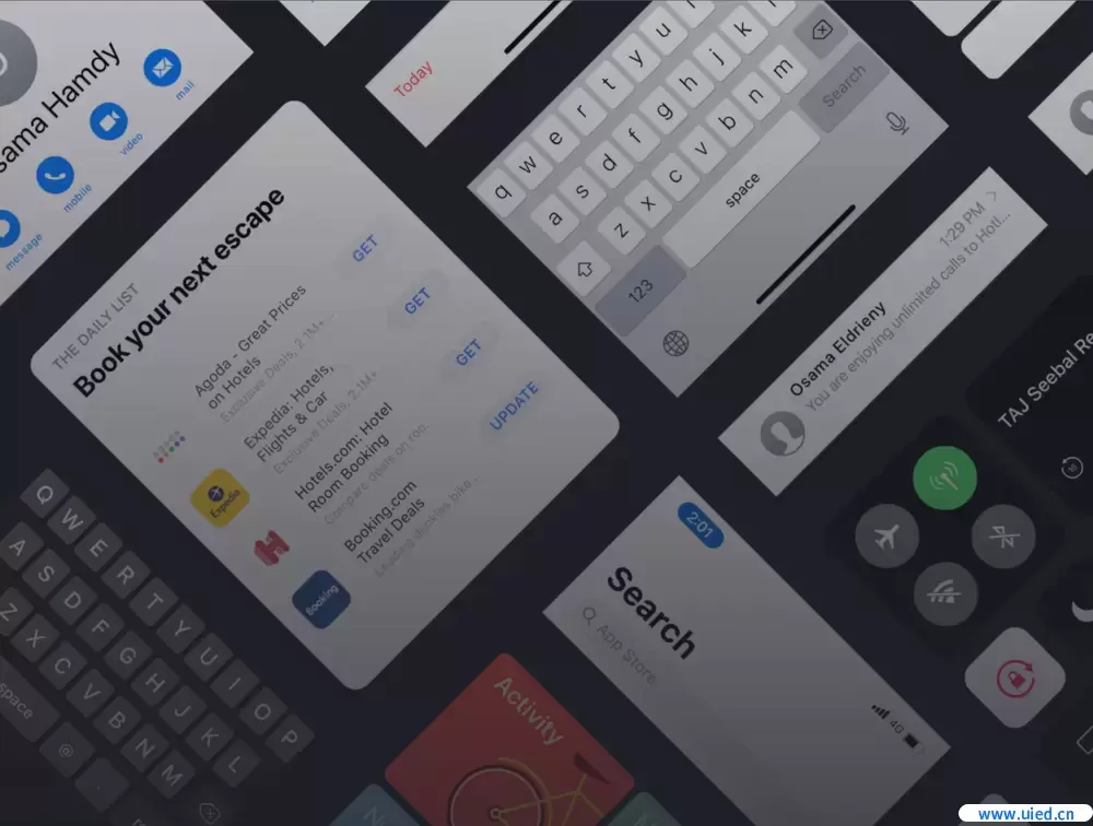 100个iOS 12 GUI KIT设计规范优质设计素材下载(提供Sketch和Adobe XD格式下载）