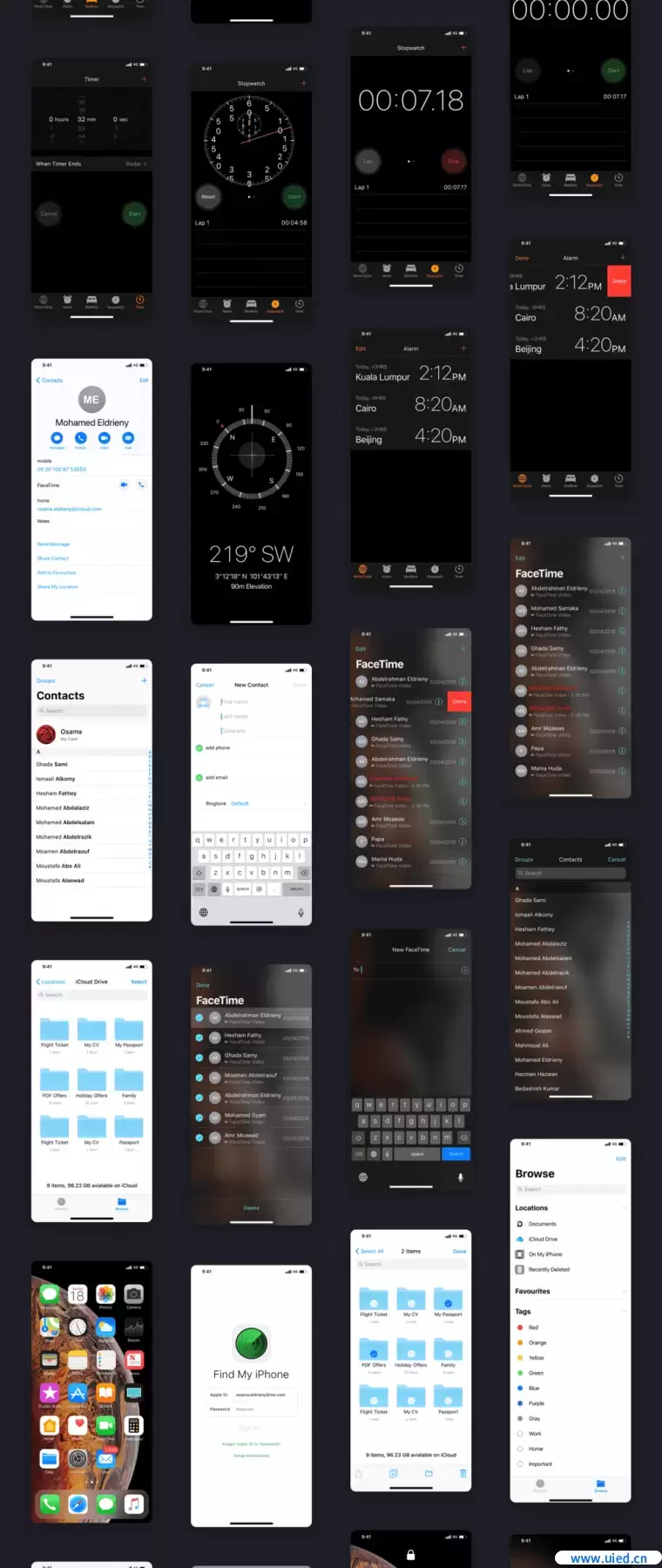 100个iOS 12 GUI KIT设计规范优质设计素材下载(提供Sketch和Adobe XD格式下载）