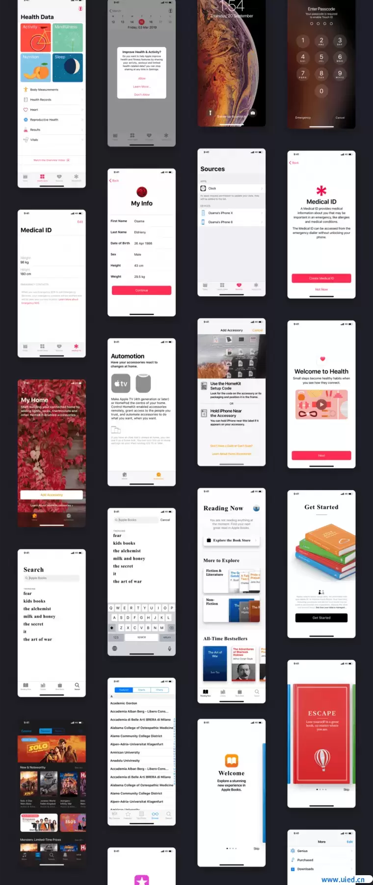 100个iOS 12 GUI KIT设计规范优质设计素材下载(提供Sketch和Adobe XD格式下载）