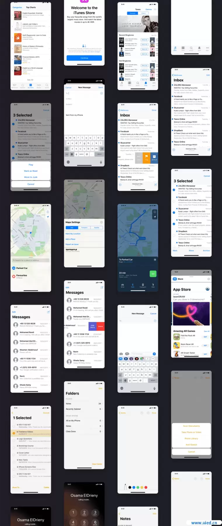 100个iOS 12 GUI KIT设计规范优质设计素材下载(提供Sketch和Adobe XD格式下载）