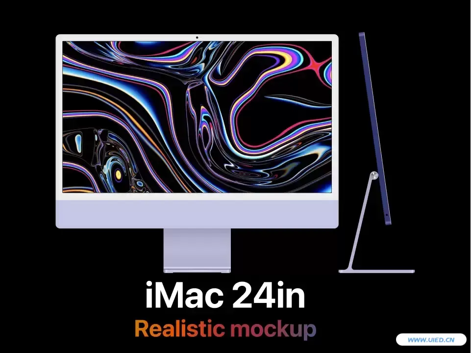 iMac 24 样机mockup素材下载