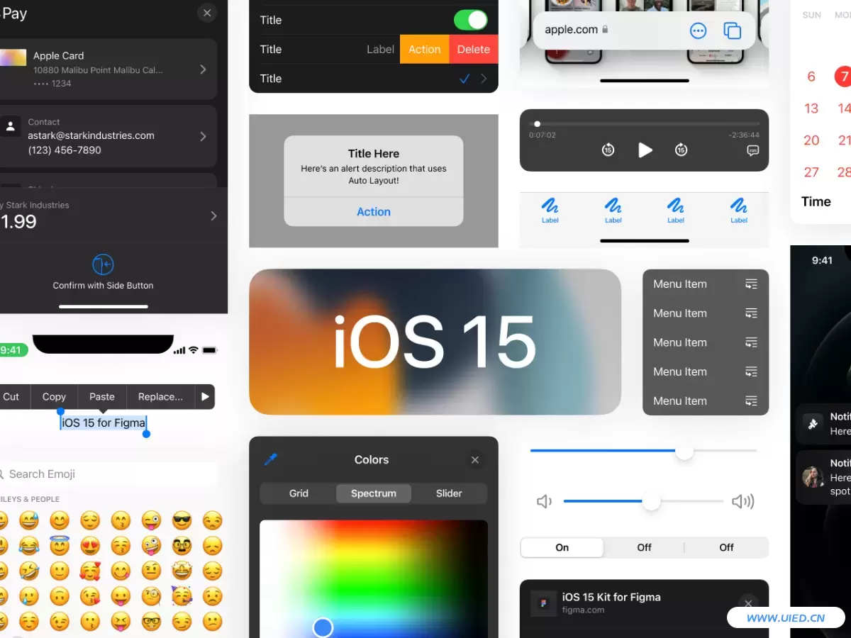 最新iOS 15 and iPadOS 15设计规范和组件
