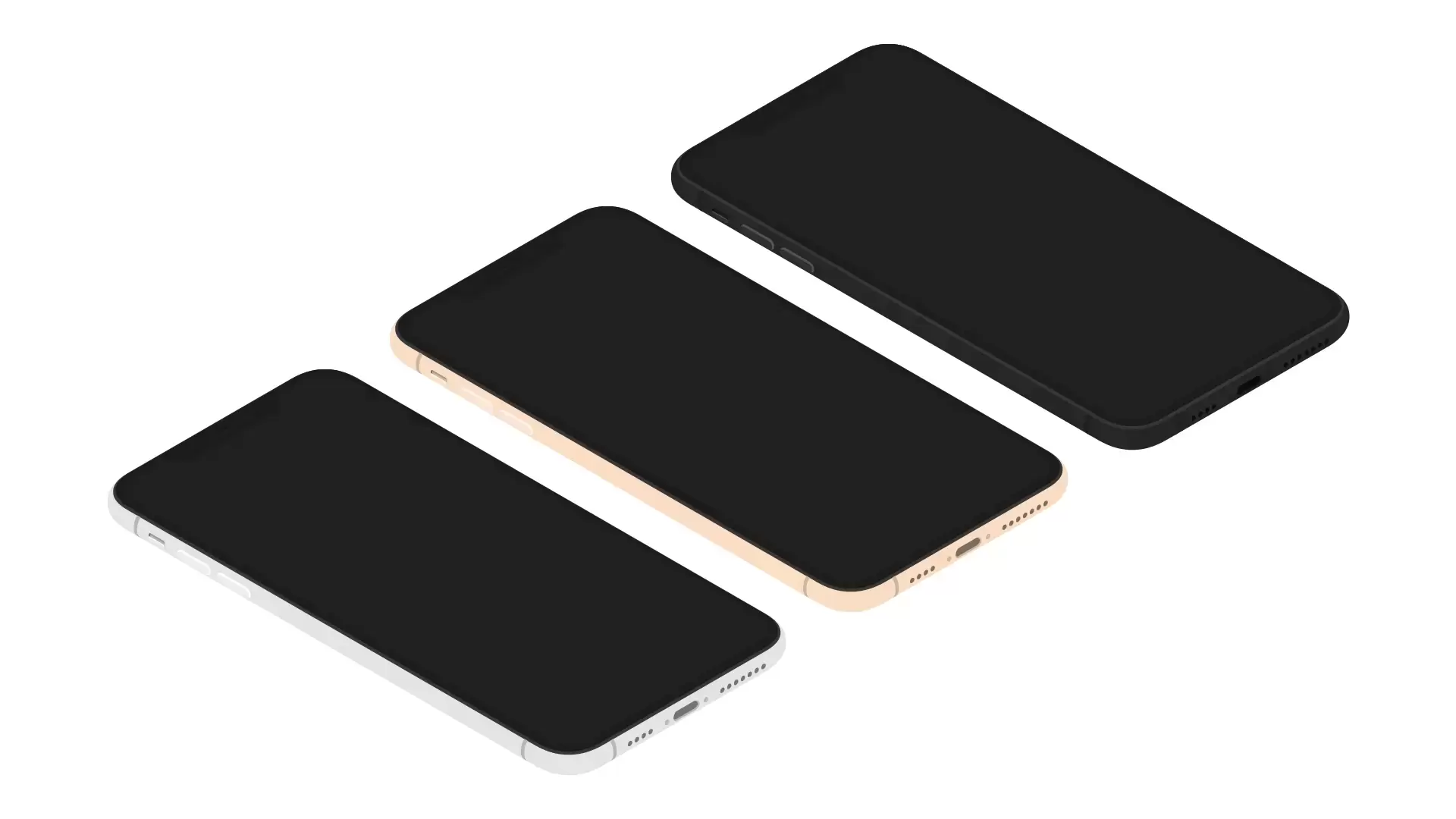 iPhone XS 样机各角度合集