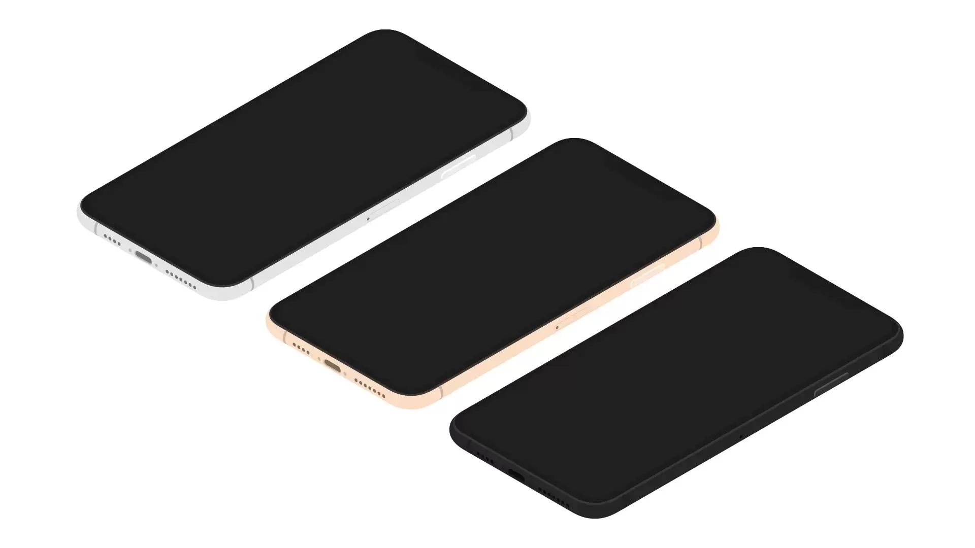 iPhone XS 样机各角度合集