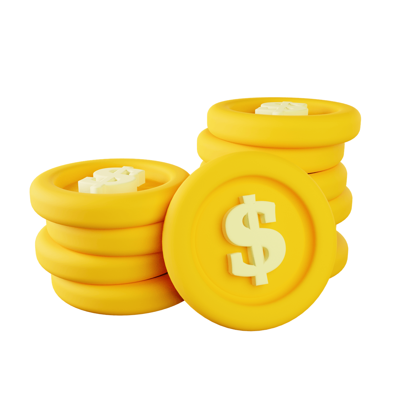 金融货币储蓄3D图标模型
